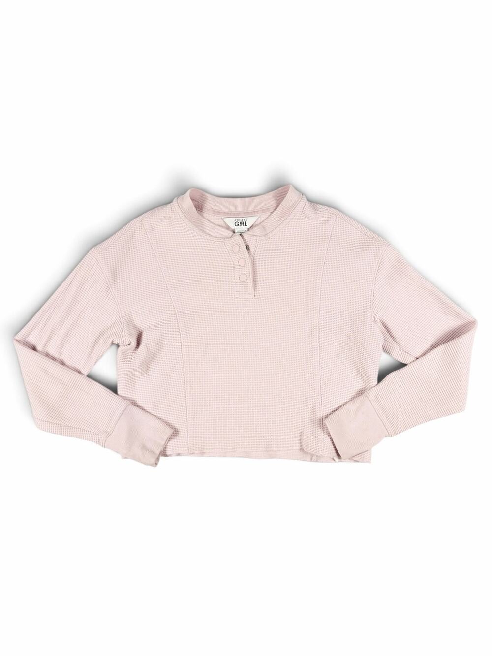 Athleta Girl Settle In Waffle Sweatshirt Daisy Purple Size 12 (Large)